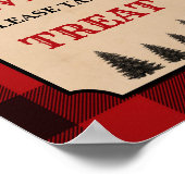 ランバージャック誕生日は甘いトリートサイン ポスター (角)