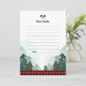 ランバージャック誕生日ゲストブックカードタイムカプセル カード (スタンド正面)