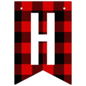 ランバージャック誕生日プレイド バンティングフラッグ (第2の旗)