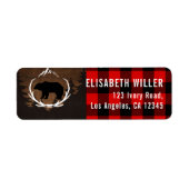 ランバージャック誕生日差出人住所 ラベル (正面)