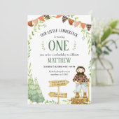 ランバージャック誕生日招待状とレッドプレイド 招待状 (スタンド正面)