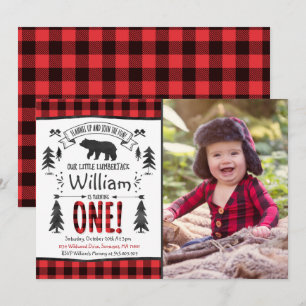 ランバージャック誕生日招待状ランバージャックパーティー 招待状