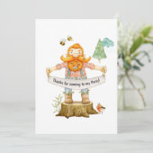 ランバージャック誕生日 サンキューカード (スタンド正面)