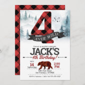 ランバージャック4th、4人の無謀な招待 招待状 (正面/裏面)