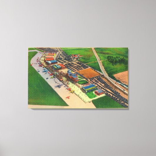 ランバートの空中視界FieldSt.モーメント・ルイス キャンバスプリント (正面)