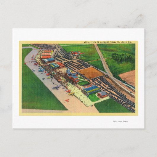 ランバートの空中視界FieldSt.モーメント・ルイス ポストカード (正面)