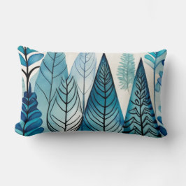 ランバーブルーのクリスマスツリー ランバークッション