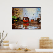 ランパート運河，路面電車2 ポスター (キッチン)