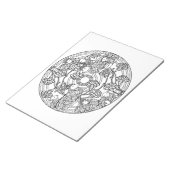 ランビーシープマンダラカラーリングブックパッド ノートパッド (アングル)