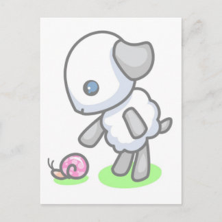 ランビー・パイ・カタツムリ・メール ポストカード