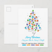 ランフィコンサルタントのためのクリスマスカード シーズンポストカード (正面/裏面)