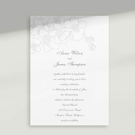 ランフェイク結婚フォーマルエンボス書道 招待状