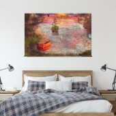 ランブシャーコーブの夏の終わりの前夜 キャンバスプリント (インサイチュ (寝室))