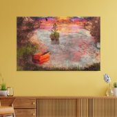 ランブシャーコーブの夏の終わりの前夜 キャンバスプリント (インサイチュ (リビング))