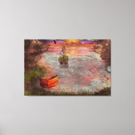 ランブシャーコーブの夏の終わりの前夜 キャンバスプリント