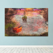 ランブシャーコーブの夏の終わりの前夜 キャンバスプリント (インサイチュ (ウッドフロア))