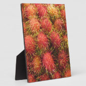 ランブタン熱帯果実 フォトプラーク (側面)