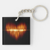 ランブルハート(両面)正方形、アクリル キーホルダー (裏面)