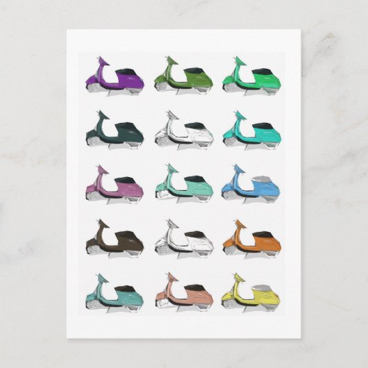 ランブレタポップ・アートのアート ポストカード (正面)