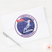 ランブレッタクラ国際的ブステッカーセット6 ラウンドシール (封筒)