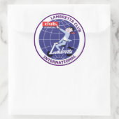 ランブレッタクラ国際的ブステッカーセット6 ラウンドシール (バッグ)