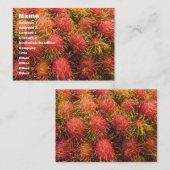 ランブータンのトロピカル・フルーツ 名刺 (正面/裏面)