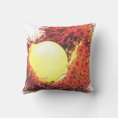 「ランブータンのフルーツ」かわいい写真。買今 クッション (裏面)