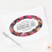 ランブータン保存ジャムまたは食品の漬物ラベルのシール 楕円形シール (封筒)