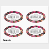 ランブータン保存ジャムまたは食品の漬物ラベルのシール 楕円形シール (シート)