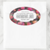 ランブータン保存ジャムまたは食品の漬物ラベルのシール 楕円形シール (バッグ)