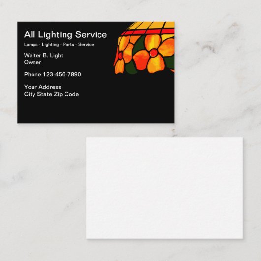 ランプおよび照明 名刺 (正面/裏面)