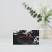 ランプが付いているスタイリッシュな自動スポーツ・カー 名刺 (スタンド正面)