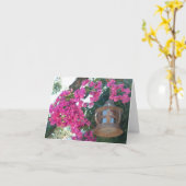 ランプが付いている花 カード (黄色い花)