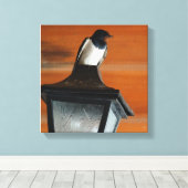 ランプに飲み込むフォト独身のプリントキャンバス キャンバスプリント (インサイチュ (ウッドフロア))