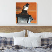 ランプに飲み込むフォト独身のプリントキャンバス キャンバスプリント (インサイチュ (寝室))