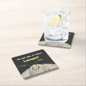 ランプのガのミームを得ました スクエアペーパーコースター (インサイチュ)