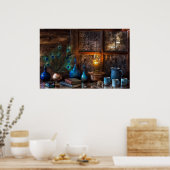 ランプのシーンでキャビン銅羽の本 ポスター (キッチン)