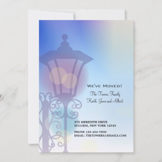 ランプの動きの発表 案内状 (正面)