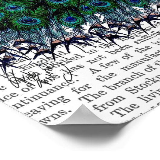 ランプの孔雀 ポスター (角)