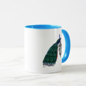 ランプの孔雀 マグカップ (正面右)