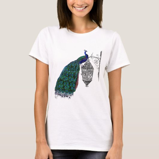 ランプの孔雀 Tシャツ (正面)