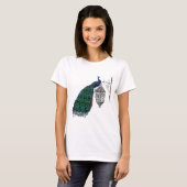 ランプの孔雀 Tシャツ (正面フル)