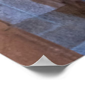 ランプは、スペインの石の廊下に点灯 ポスター (角)