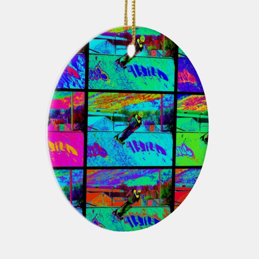 ランプを切る – スタントスクーターのライダー セラミックオーナメント (右)