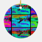 ランプを切る – スタントスクーターのライダー セラミックオーナメント (裏面)