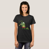 ランプを持った魚男 Tシャツ (正面フル)
