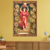 ランプを持つ女性 キャンバスプリント (インサイチュ (リビング))