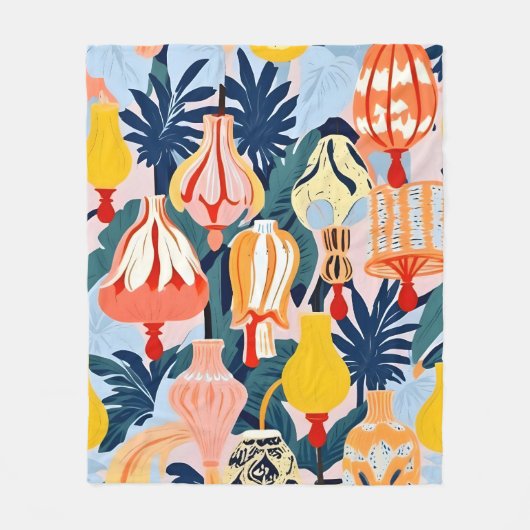 ランプを放せ フリースブランケット (正面)