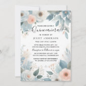 ランプアイボリーアイススカイ金ゴールドライトブルーキンセアニェラ 招待状 (正面)