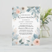 ランプアイボリーアイススカイ金ゴールドライトブルーキンセアニェラ 招待状 (スタンド正面)